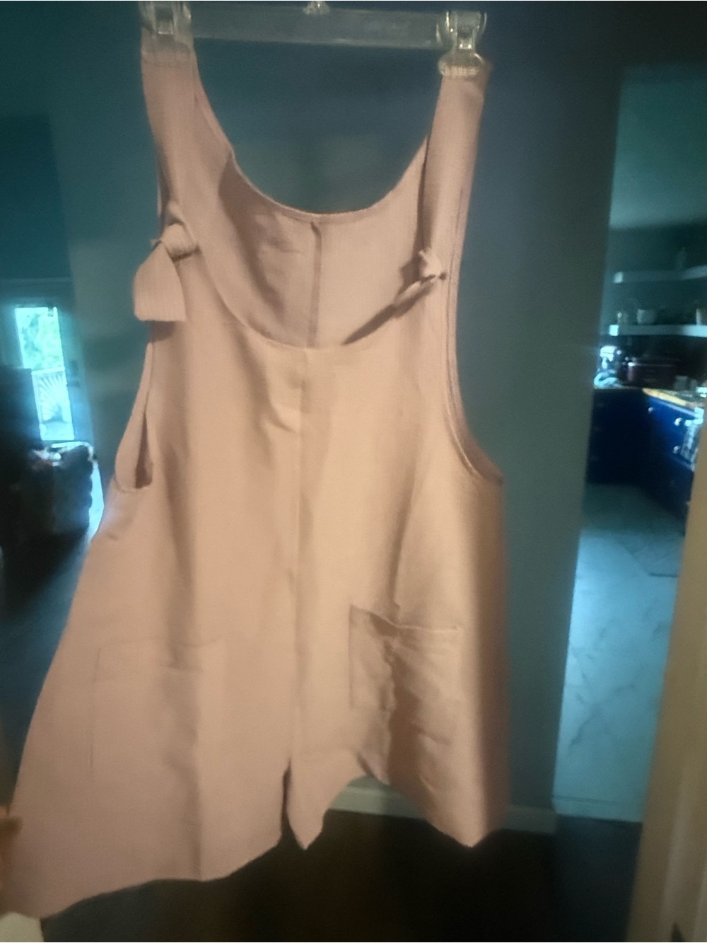 Women's Dusty Pink Sleeveless Romper Jumper